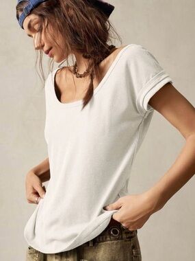 Bohemela round neck short sleeve casual top